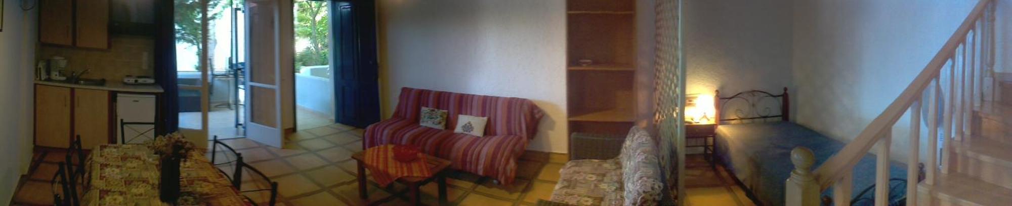9 Musses Hotel Apartments Skala Mistegnon Oda fotoğraf